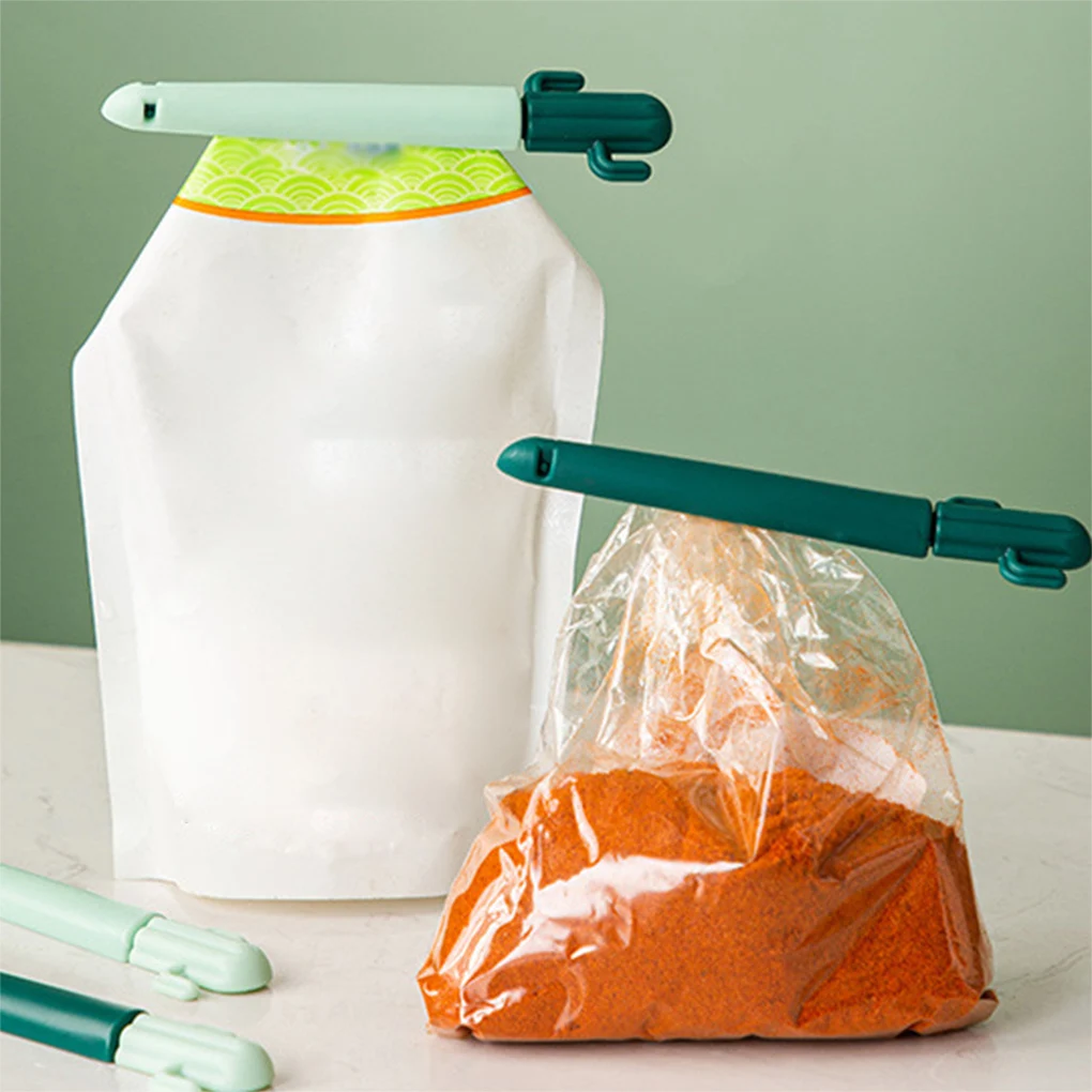 

5Pcs Plastic Baking Flour Bag Clamps Snack Bag Sealing Clips Fresh-Keeping Airtight Sealers Food Storage Outdoor Organizer