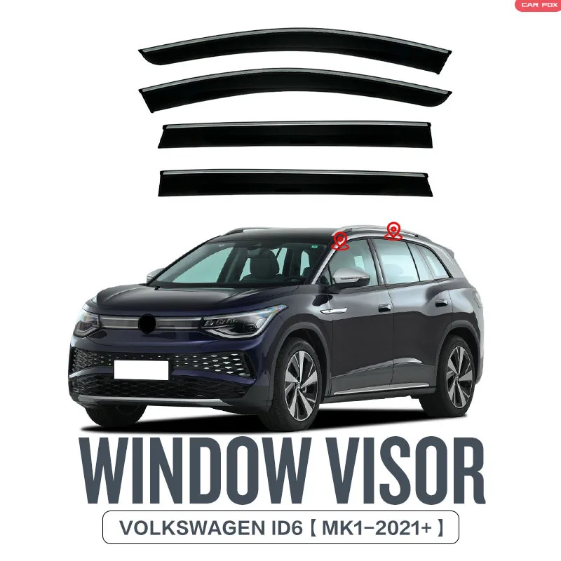 For VOLKSWAGEN ID6 Window visor Weather Shield Side Window Deflector Car windshield weather shield Car accessories 
For VOLKSWAGEN ID6 Window visor Weather Shield Side Window Deflector Car windshield weather shield Car accessories