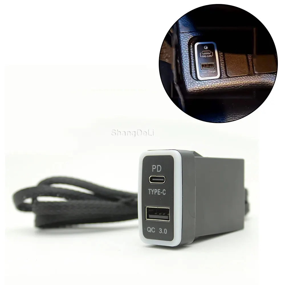 Автомобильное зарядное устройство для быстрой зарядки, USB-разъем QC3.0, подходит для Toyota Old Series Porte LC120 Prado FJ, 1 шт.
Автомобильное зарядное устройство для быстрой зарядки, USB-разъем QC3.0, подходит для Toyota Old Series Porte LC120 Prado FJ, 1 шт.