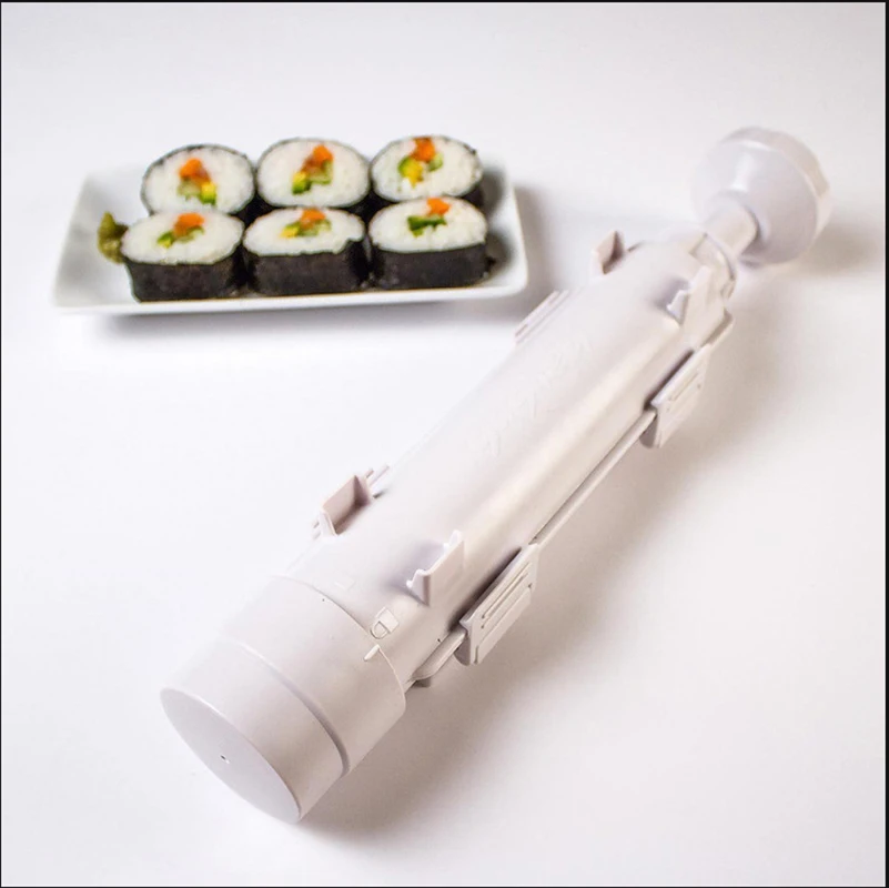 

Машина для изготовления суши своими руками, устройство для суши, инструмент для суши, быстрое суши Базука, японская форма в рулоне для риса и мяса, кухонные аксессуары для бэнто