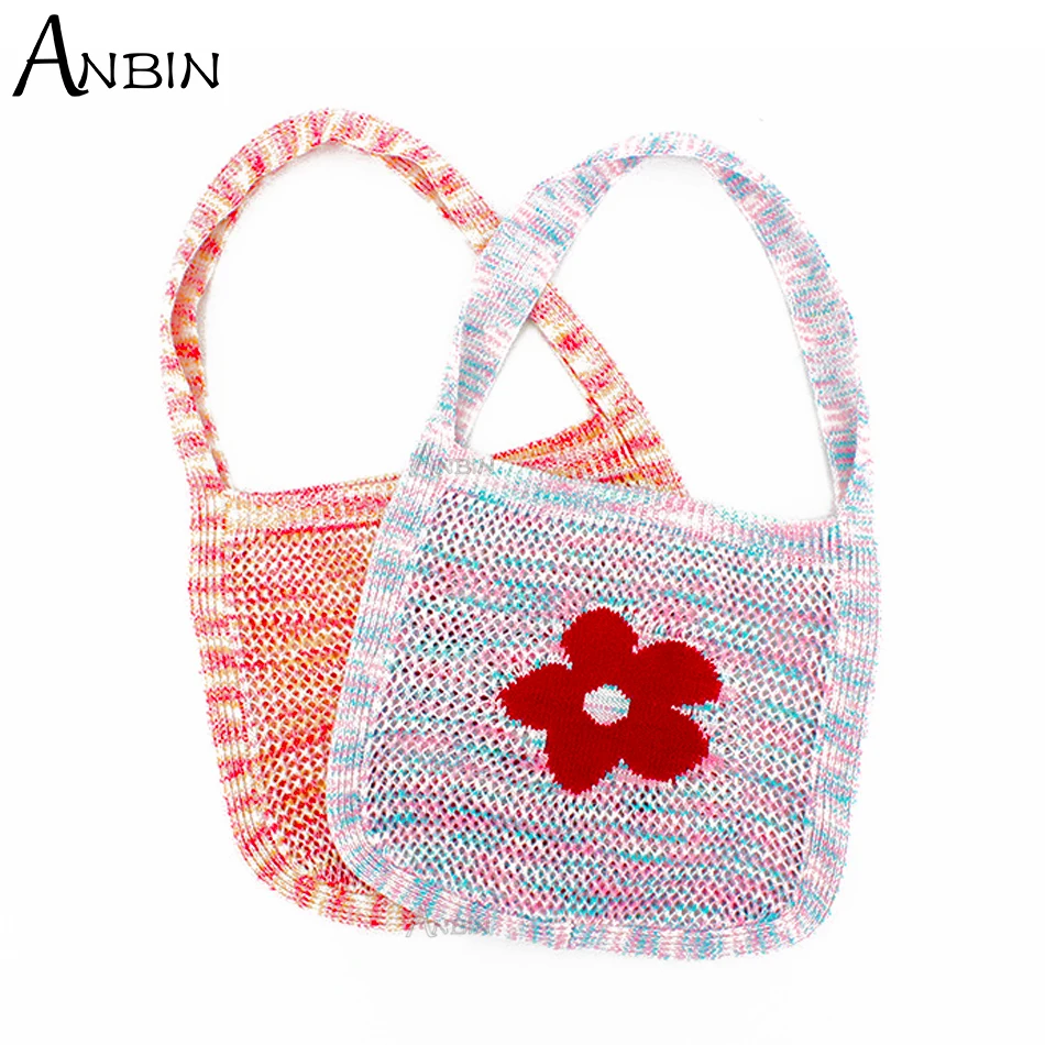 Summer Floral Pattern Hollow Out Crochet Bag Women's Knitted Shoulder Tote Large Capacity Fashion Shopper Mesh Beach Handbag
Summer Floral Pattern Hollow Out Crochet Bag Women's Knitted Shoulder Tote Large Capacity Fashion Shopper Mesh Beach Handbag
