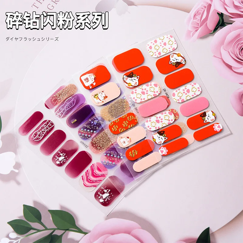 Glitter Solid Color Cartoon Cute Cat 3D Crystal Full Cover Nail Sticker Fashion Nail Art Decal Decoration Self Adhesive Stickers
Glitter Solid Color Cartoon Cute Cat 3D Crystal Full Cover Nail Sticker Fashion Nail Art Decal Decoration Self Adhesive Stickers