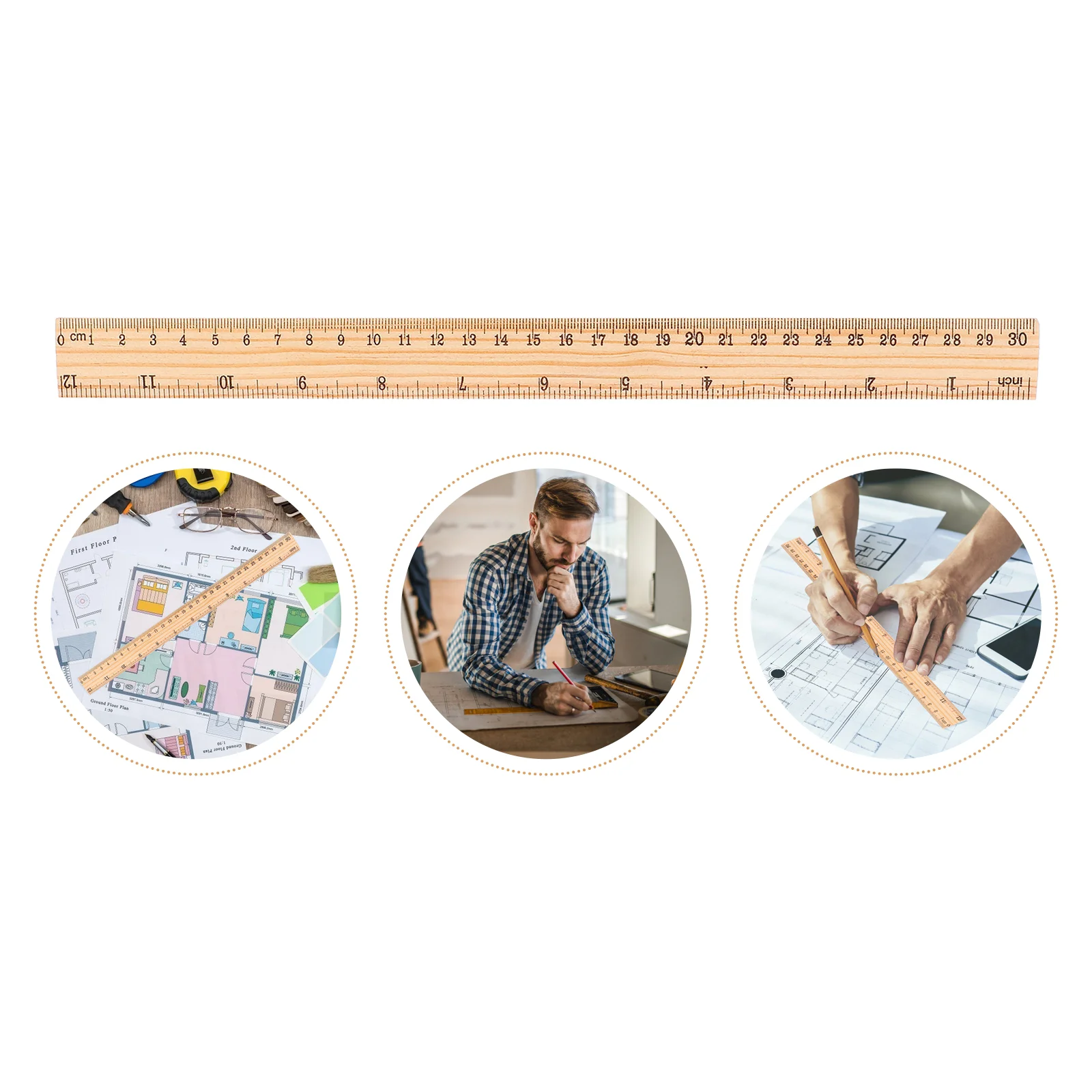Straight Ruler School Ruler Bulk: Wooden Double Sided Scale Ruler Office Ruler Measuring Tool for Engineering Office Architect
Straight Ruler School Ruler Bulk: Wooden Double Sided Scale Ruler Office Ruler Measuring Tool for Engineering Office Architect