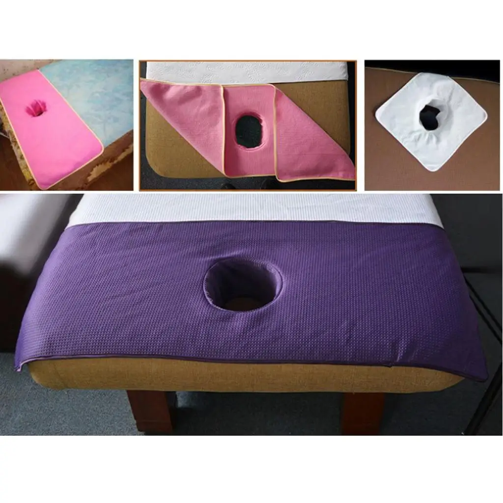 4pcs Reusable Massage Bed Table Sheet Pad Mat With Hole Purple 
4pcs Reusable Massage Bed Table Sheet Pad Mat With Hole Purple