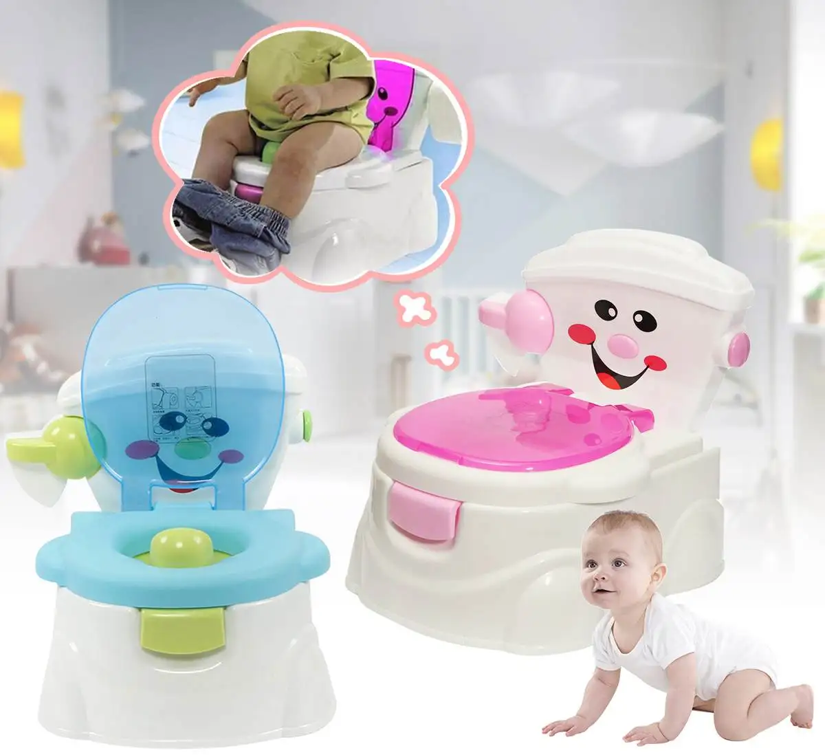 2 in 1 Children's Pot Soft Baby Potty Plastic Road Pot Infant Potty Training Cute Baby Toilet Safe Kids Potty Trainer Seat Chair
2 in 1 Children's Pot Soft Baby Potty Plastic Road Pot Infant Potty Training Cute Baby Toilet Safe Kids Potty Trainer Seat Chair