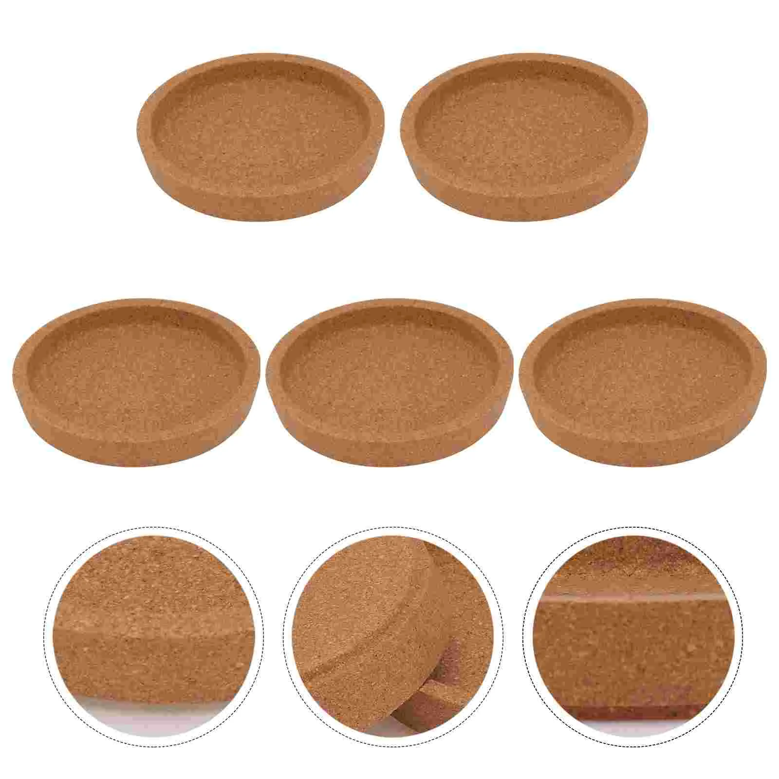 

Coasters Cup Coaster Mat Cork Wood Drink Round Table Natural Mug Heat Resistant Absorbent Placemats Wooden Teacup Mugs Placemat