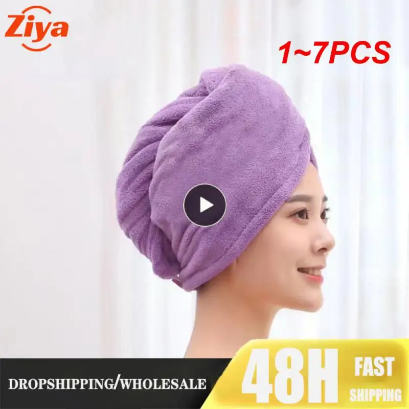 1~7PCS For Women Bathroom Hair Turban Head Wrap Soft Microfiber Hair Towel Super Absorbent Quick Drying Shower
1~7PCS For Women Bathroom Hair Turban Head Wrap Soft Microfiber Hair Towel Super Absorbent Quick Drying Shower
