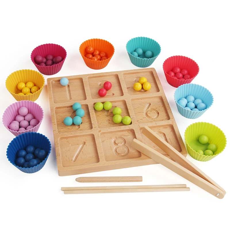 New Kids Sorting Montessori Practicing Digital Numbers Tracing Board Beads Matching Learn Math Game Educational Toys 
New Kids Sorting Montessori Practicing Digital Numbers Tracing Board Beads Matching Learn Math Game Educational Toys