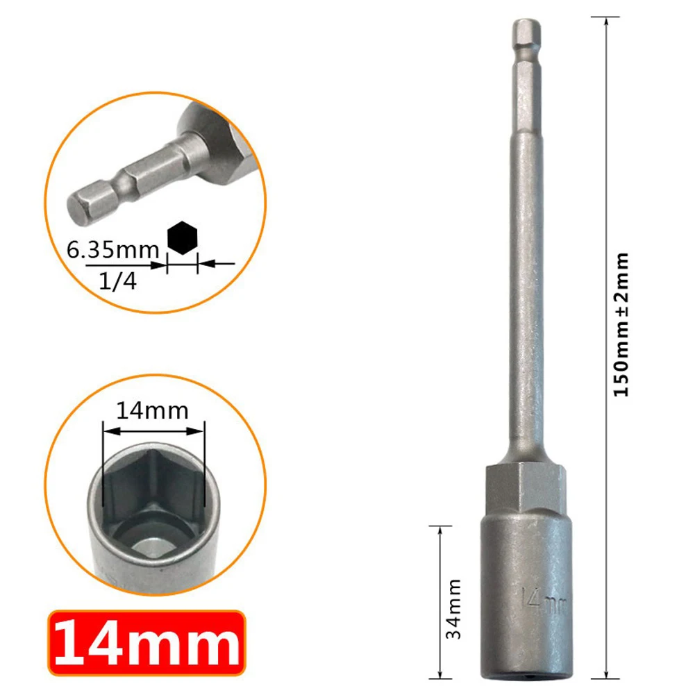 5pcs 150mm Lengthen Electric Drill Socket Head Bolt Nut Driver Bit Impact Drill Bits Adapter Socket Adapter Wrench Extension Bar
5pcs 150mm Lengthen Electric Drill Socket Head Bolt Nut Driver Bit Impact Drill Bits Adapter Socket Adapter Wrench Extension Bar