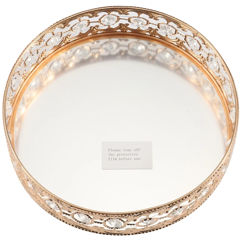 Vanity Makeup Mirror Tray Display Trinket Round Dish Decorative Jewelry Organizer Bling Tray Dresser Home Decor
Vanity Makeup Mirror Tray Display Trinket Round Dish Decorative Jewelry Organizer Bling Tray Dresser Home Decor