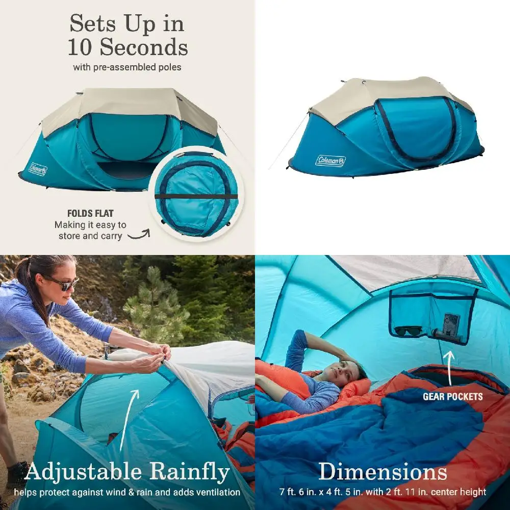 Camping Trips Sensational Portable Double Layers Anti UV Waterproof Lightweight Camping Tent for Hiking & Camping Trips Outdoors
Camping Trips Sensational Portable Double Layers Anti UV Waterproof Lightweight Camping Tent for Hiking & Camping Trips Outdoors