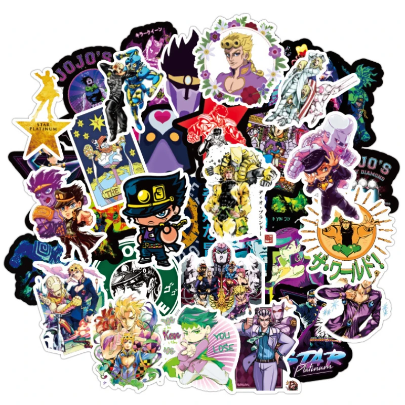 50pcsJoJo's Bizarre Adventure Stickers Phone Case Waterproof Sticker Cute Kawaii Stickers Laptop Sticker Aesthetic Kids Toy
50pcsJoJo's Bizarre Adventure Stickers Phone Case Waterproof Sticker Cute Kawaii Stickers Laptop Sticker Aesthetic Kids Toy
