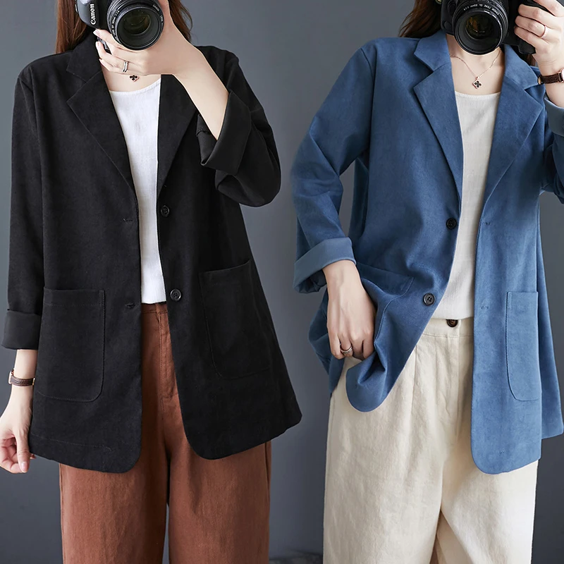 Suit Coat 2022 Women's Spring And Autumn Korean Style Casual Suit Women's Medium And Long Top
Suit Coat 2022 Women's Spring And Autumn Korean Style Casual Suit Women's Medium And Long Top