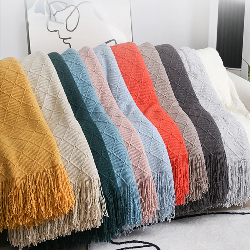Blanket With Tassels Warm Knitted Blankets On Beds Solid Color For Baby Soft Sofa Throw Blanket Travel TV Nap Blankets 127x152
Blanket With Tassels Warm Knitted Blankets On Beds Solid Color For Baby Soft Sofa Throw Blanket Travel TV Nap Blankets 127x152