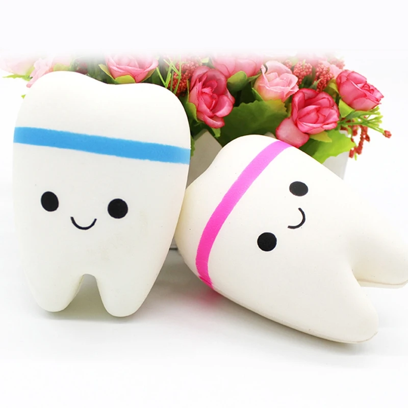 

Squishy Toy Party Favor for Kid Realistic Teeth Stress Reliever Anxiety Toys M89C