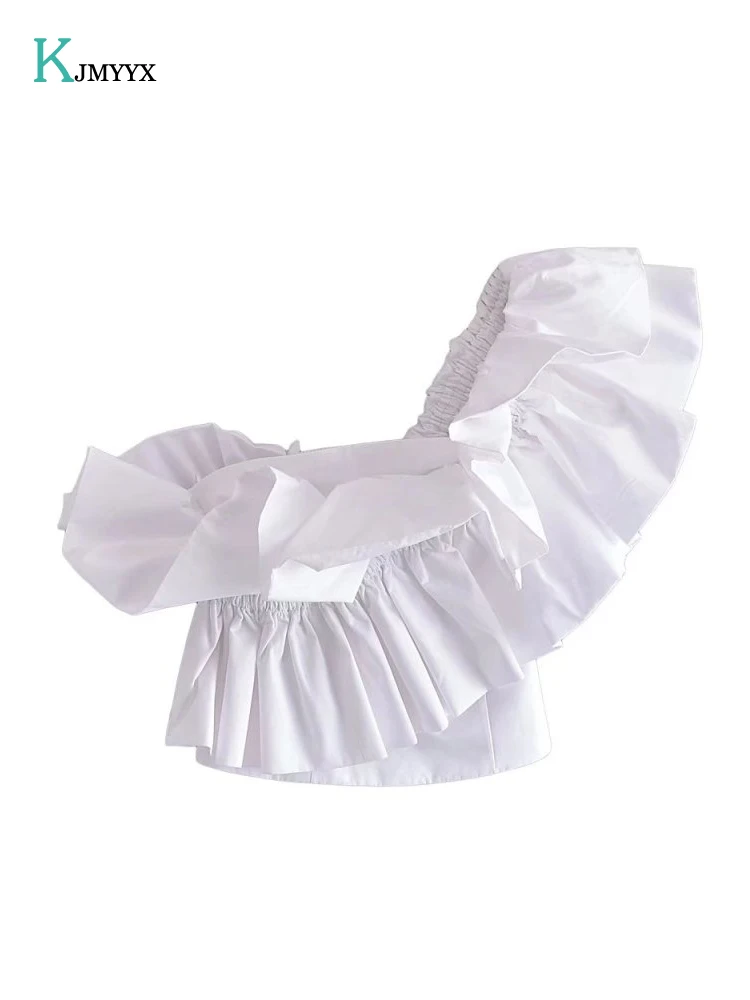 Exotic Sweet Ruffle Strapless 2022 Summer Irregular Ruffled Sling Sleeveless Sexy Short Tops Personality Asymmetrical tank tops
Exotic Sweet Ruffle Strapless 2022 Summer Irregular Ruffled Sling Sleeveless Sexy Short Tops Personality Asymmetrical tank tops