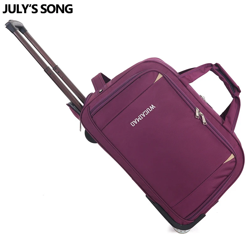 JULY'S SONG Trolley Wheeled Carrying Bag Rolling Suitcase Bag Waterproof Travel Duffle Bag with Wheels Carry on Luggage Suitcase
JULY'S SONG Trolley Wheeled Carrying Bag Rolling Suitcase Bag Waterproof Travel Duffle Bag with Wheels Carry on Luggage Suitcase