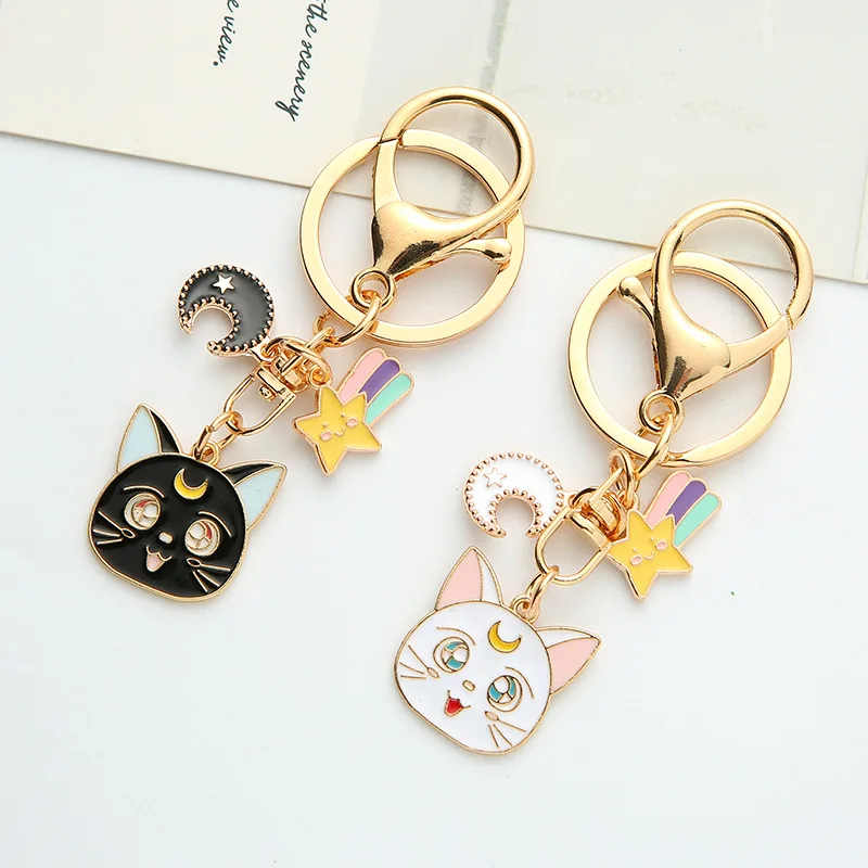 Sailor Keychain Moon Sweet Cat Girl Car Metal Key Chain Creative Cartoon Cute Couple Gift Bag Pendant Women Metal Charm Key Ring
Sailor Keychain Moon Sweet Cat Girl Car Metal Key Chain Creative Cartoon Cute Couple Gift Bag Pendant Women Metal Charm Key Ring
