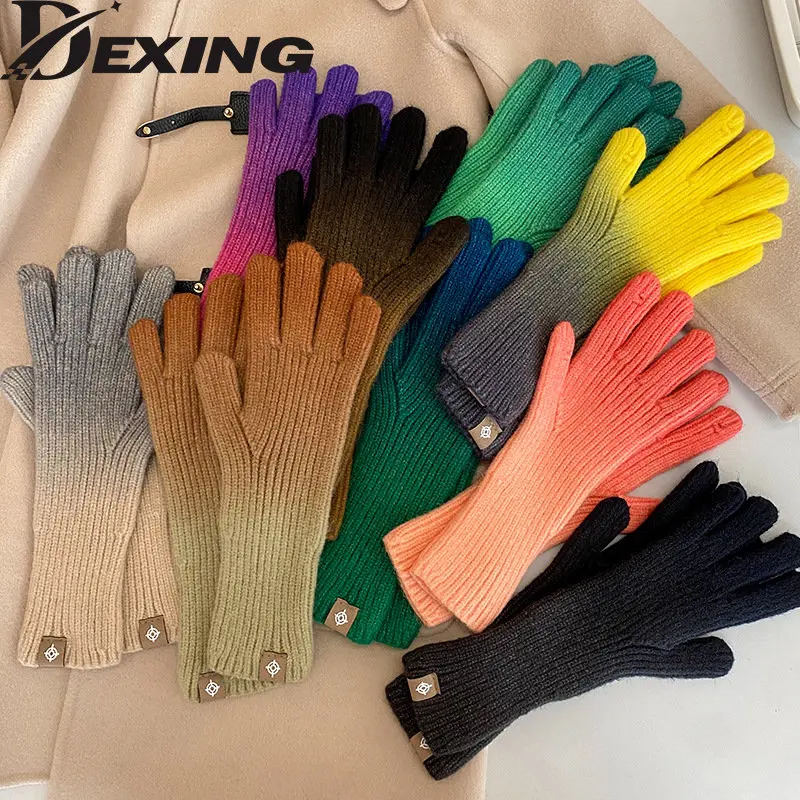 Женские вязаные перчатки, теплые зимние перчатки с закрытыми пальцами для работы с сенсорным экраном, 2022
Женские вязаные перчатки, теплые зимние перчатки с закрытыми пальцами для работы с сенсорным экраном, 2022