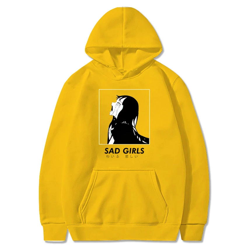 Harajuku SAD GIRLS Hoodie Japanese Anime Hoodie Aesthetic Clothes Men/Women Long Sleeved Sweatshirt Tops Cartoon Vintage Clothes
Harajuku SAD GIRLS Hoodie Japanese Anime Hoodie Aesthetic Clothes Men/Women Long Sleeved Sweatshirt Tops Cartoon Vintage Clothes