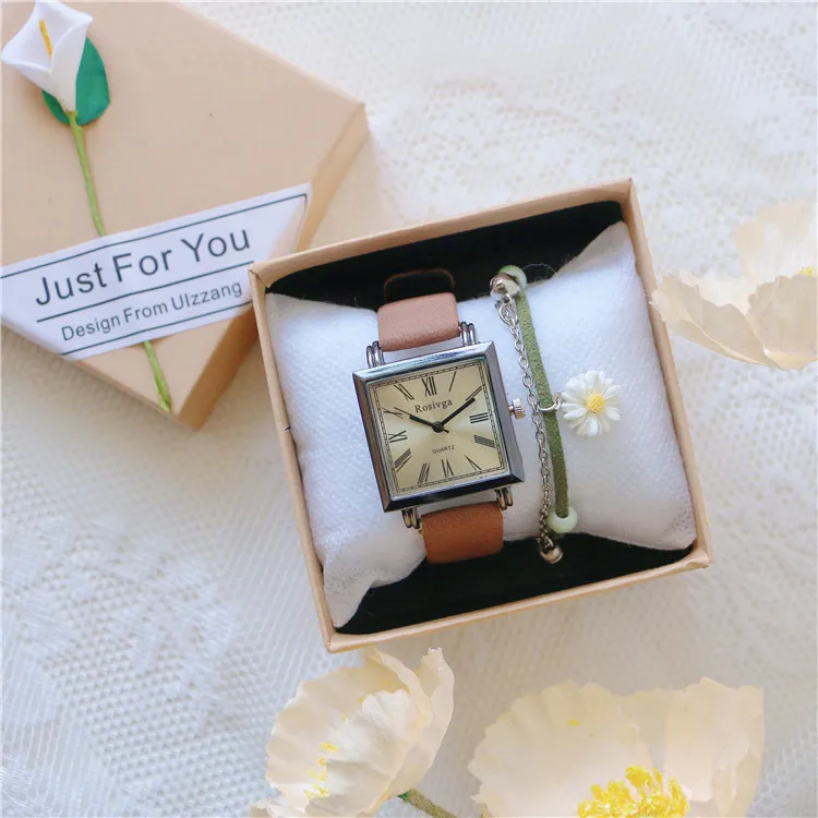 Luxury Women Square Bracelet Watches for Women Fashion Rose Stainless Steel Quartz Clock Ladies Wrist for Holidays Gift
Luxury Women Square Bracelet Watches for Women Fashion Rose Stainless Steel Quartz Clock Ladies Wrist for Holidays Gift