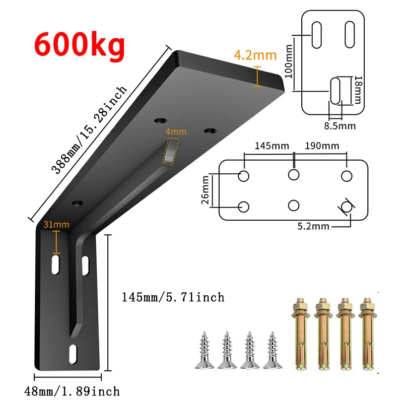 Подшипник нагрузки 600 кг, настенный треугольный Опорный кронштейн, подвесной шкаф для телевизора, Настольная перегородка, сверхпрочная утолщенная стойка для хранения
Подшипник нагрузки 600 кг, настенный треугольный Опорный кронштейн, подвесной шкаф для телевизора, Настольная перегородка, сверхпрочная утолщенная стойка для хранения