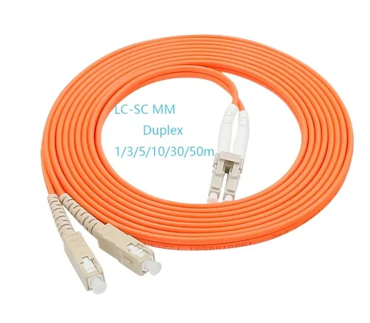 30PCS/Pack LC/UPC-SC/APC Muliti mode MM Duplex Fiber Optical Jumper Fiber Optic Patch Cord 2M 3.0MM
30PCS/Pack LC/UPC-SC/APC Muliti mode MM Duplex Fiber Optical Jumper Fiber Optic Patch Cord 2M 3.0MM