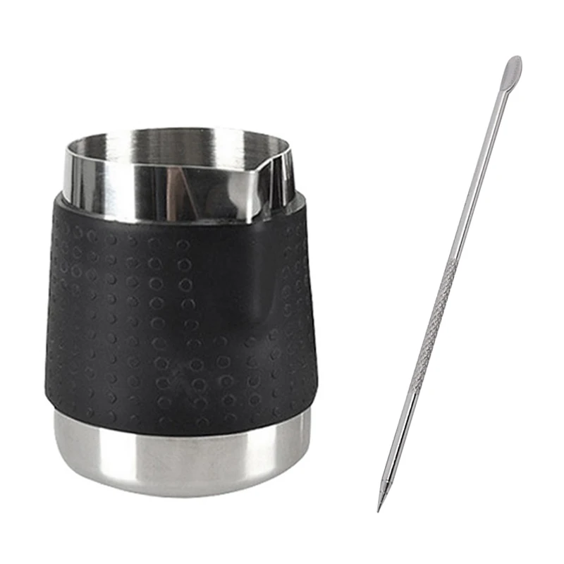 350ML Stainless Steel Milk Frothing Jug With Decorating Pen Milk Pitcher Espresso Coffee Pitcher Barista Coffee Latte
350ML Stainless Steel Milk Frothing Jug With Decorating Pen Milk Pitcher Espresso Coffee Pitcher Barista Coffee Latte