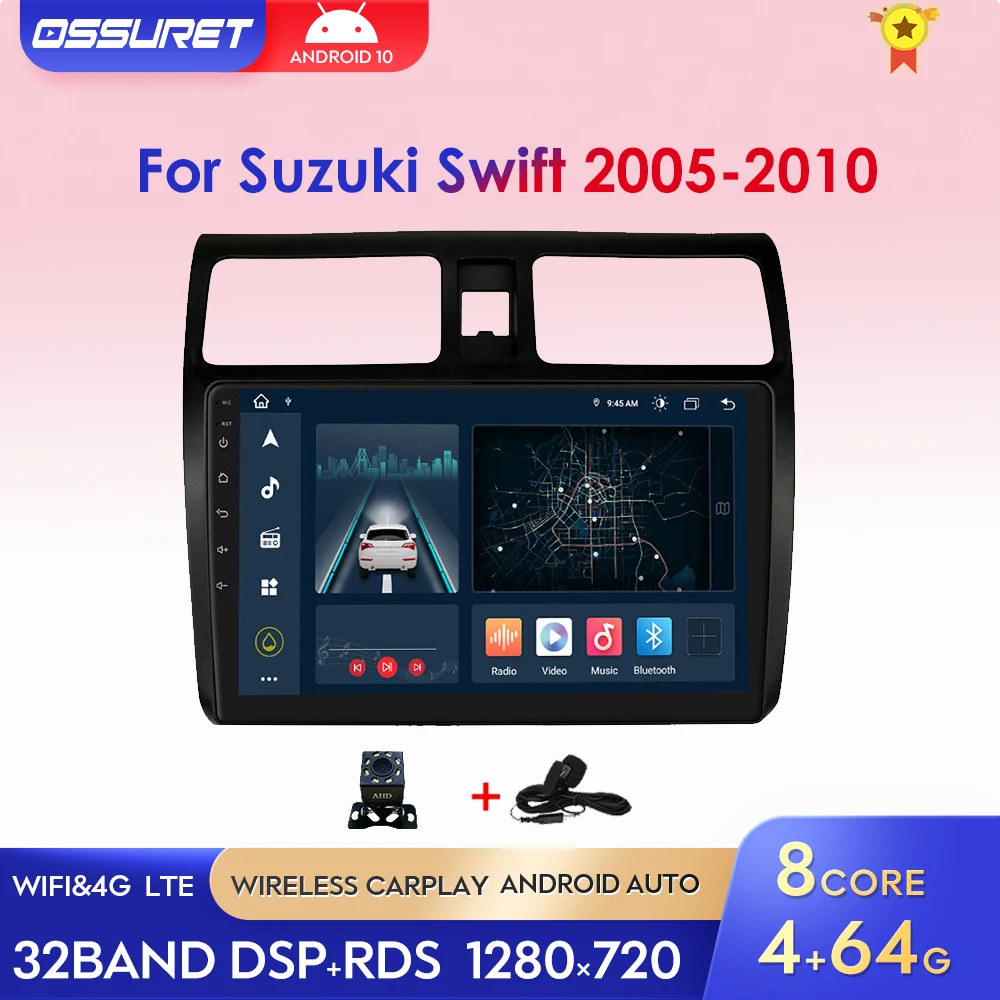 2 Din Android 10 Car Radio Multimedia Player For Suzuki Swift 2005 2006 2007 2008-2010 Navigation GPS Autoradio With Carplay DSP
2 Din Android 10 Car Radio Multimedia Player For Suzuki Swift 2005 2006 2007 2008-2010 Navigation GPS Autoradio With Carplay DSP