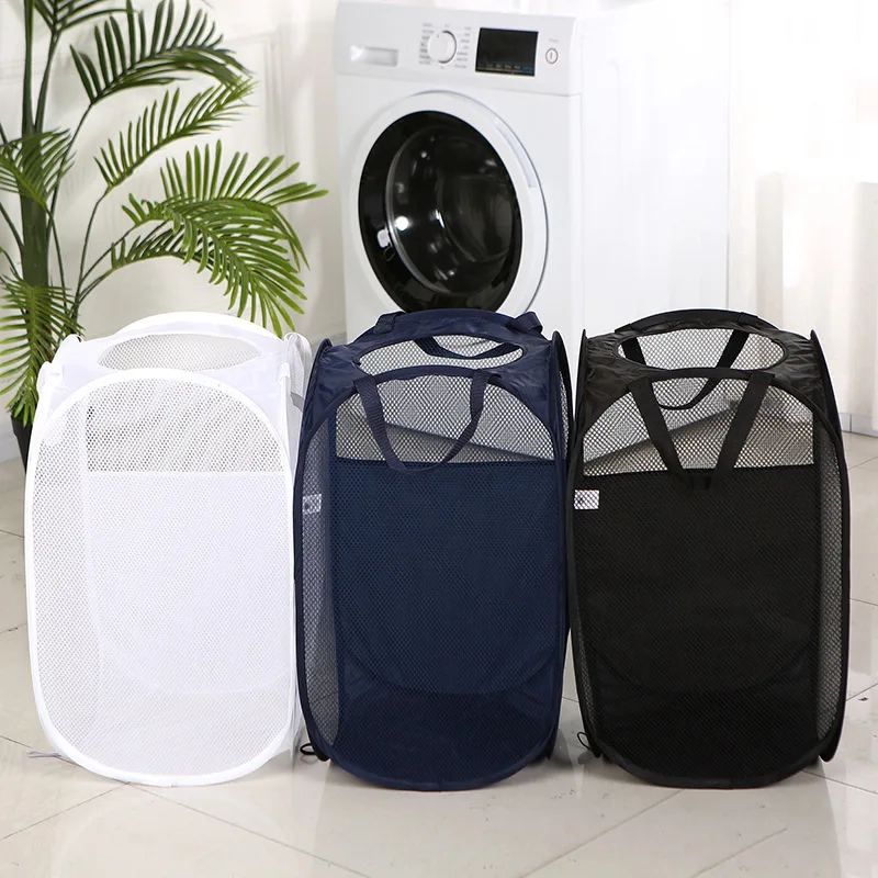 Folding Laundry Basket with Handle Clothes Toy Storage Basket Hollow Mesh Breathable Household Laundry Hamper Sundries Organizer
Folding Laundry Basket with Handle Clothes Toy Storage Basket Hollow Mesh Breathable Household Laundry Hamper Sundries Organizer
