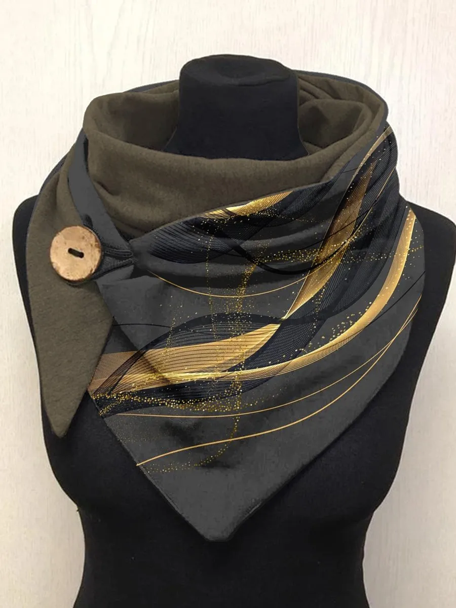 Abstract Gold Foil Art Print Casual Scarf for Keeping warm outdoors in autumn and winter
Abstract Gold Foil Art Print Casual Scarf for Keeping warm outdoors in autumn and winter