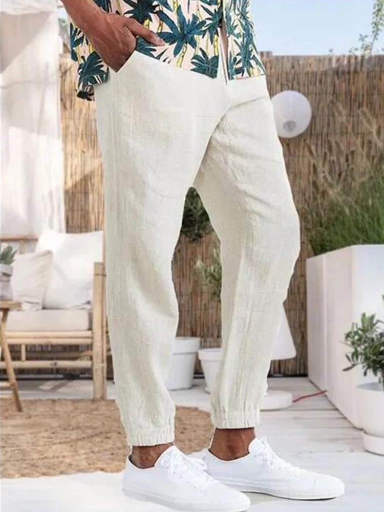 New Casual Mens Slim Solid Pants 2022 Spring Summer Cotton Linen Pants For Mens Fashion Harajuku Mid Waist Trousers Streetwear
New Casual Mens Slim Solid Pants 2022 Spring Summer Cotton Linen Pants For Mens Fashion Harajuku Mid Waist Trousers Streetwear