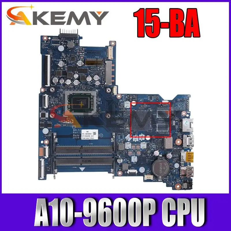 Материнская плата для HP 15-BA 854958-001 854958-601 854958-501 BDL51 LA-D713P A10-9600P CPU 100% хорошо работает
Материнская плата для HP 15-BA 854958-001 854958-601 854958-501 BDL51 LA-D713P A10-9600P CPU 100% хорошо работает