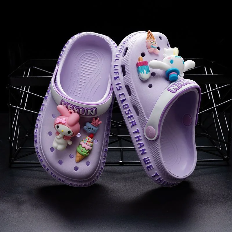 New Kawaii Sanrio Cinnamoroll My Melody Kids Hole Slippers Anime Cartoon Kuromi Summer Eva Hollow Girl Sandals and Slippers Gift
New Kawaii Sanrio Cinnamoroll My Melody Kids Hole Slippers Anime Cartoon Kuromi Summer Eva Hollow Girl Sandals and Slippers Gift