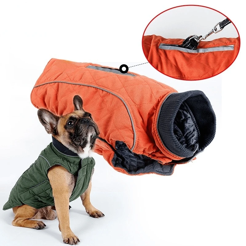 Pet Thickened Warm Dog Clothes Vest Jacket Bucket Coat Autumn Winter Close Fitting Reflective Strip Clothing 6 Colors XS-3XL
Pet Thickened Warm Dog Clothes Vest Jacket Bucket Coat Autumn Winter Close Fitting Reflective Strip Clothing 6 Colors XS-3XL