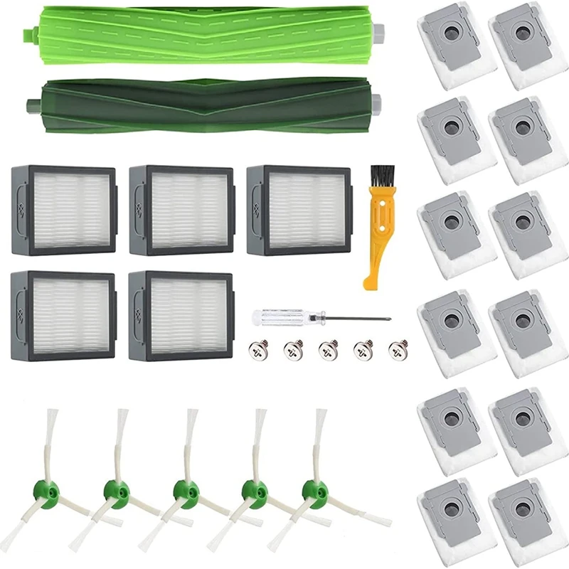 31Pack Replacement Parts For Irobot Roomba I7 I7+ I3 I3+ I4 I4+ I6 I6+ I8 I8+ J7 J7+/Plus E5 E6 E7 Vacuum Cleaner
31Pack Replacement Parts For Irobot Roomba I7 I7+ I3 I3+ I4 I4+ I6 I6+ I8 I8+ J7 J7+/Plus E5 E6 E7 Vacuum Cleaner