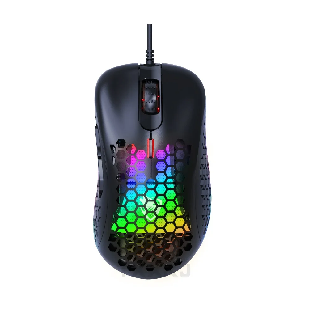 Wired Lightweight RGB Gaming 6 Button USB Mouse Rechargeable 4 Speed Adjustable Hollow Cellular Gaming Mouse for Desktop PC
Wired Lightweight RGB Gaming 6 Button USB Mouse Rechargeable 4 Speed Adjustable Hollow Cellular Gaming Mouse for Desktop PC
