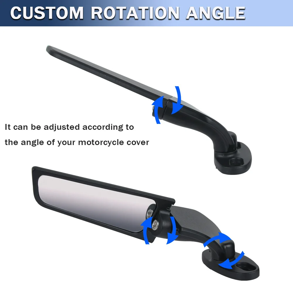 Modified Motorcycle Mirrors For Kawasaki Ninja 250 300 400 650 H2 H4 Adjustable Rotating Rearview Wind Swivel Wing Side Mirror
Modified Motorcycle Mirrors For Kawasaki Ninja 250 300 400 650 H2 H4 Adjustable Rotating Rearview Wind Swivel Wing Side Mirror