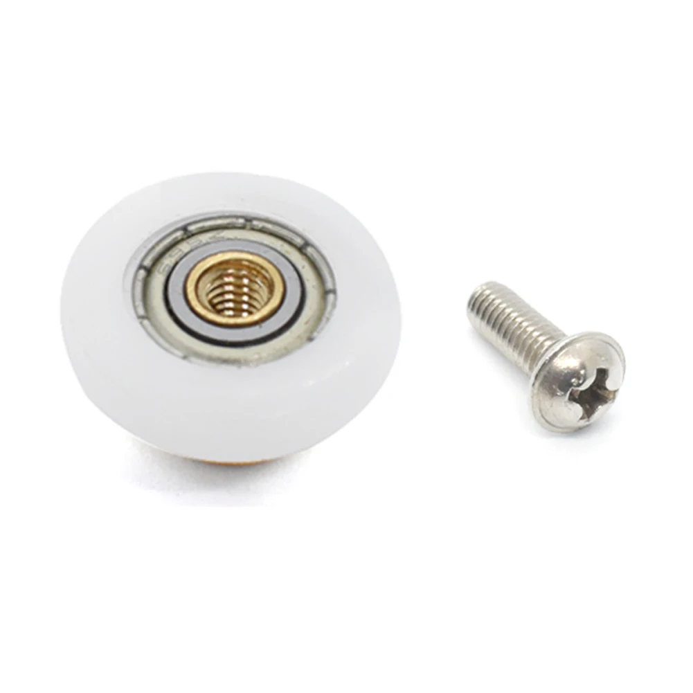 4pcs Shower Door Rollers Replacement Bathroom Door Pulley Brass Centre Nylon Outer Wheel Stainless Steel Screw Hardware Set
4pcs Shower Door Rollers Replacement Bathroom Door Pulley Brass Centre Nylon Outer Wheel Stainless Steel Screw Hardware Set