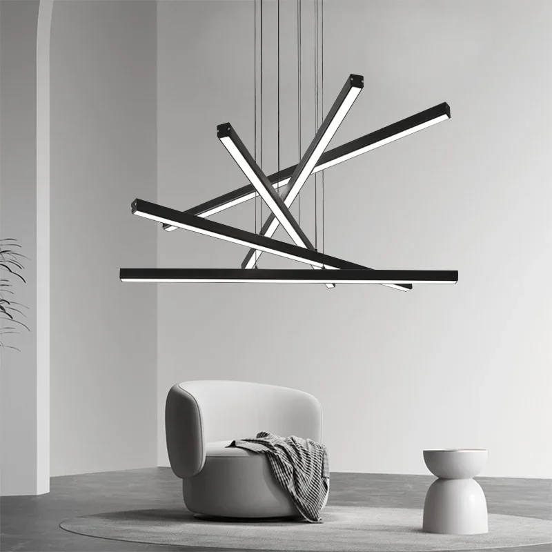 Современная светодиодная люстра с алюминиевыми линиями, минималистичный светильник в скандинавском стиле для гостиной, столовой, кухни, бара, подвесные светильники для домашнего декора, осветительный прибор 
Современная светодиодная люстра с алюминиевыми линиями, минималистичный светильник в скандинавском стиле для гостиной, столовой, кухни, бара, подвесные светильники для домашнего декора, осветительный прибор