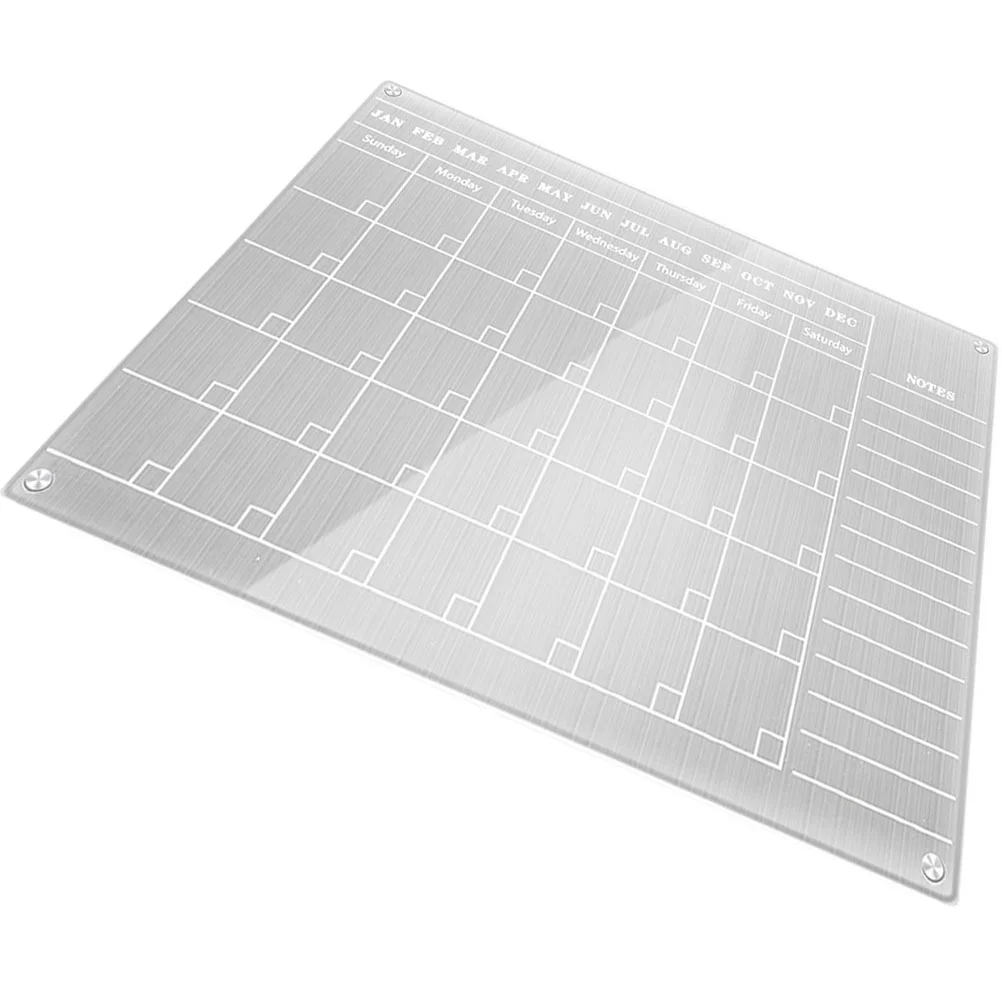

Акриловая доска для сухого стирания, прозрачный календарь, практичная Магнитная белая доска для холодильника, планировщик листов