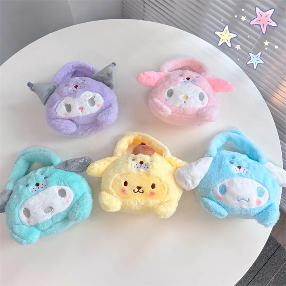 Cartoon Sanrio Seals Plush Handbag Cinnamoroll Melody Kuromi Purin Plush Handbags Soft Stuffed Keys Coin Purse Kids Girl Gift
Cartoon Sanrio Seals Plush Handbag Cinnamoroll Melody Kuromi Purin Plush Handbags Soft Stuffed Keys Coin Purse Kids Girl Gift