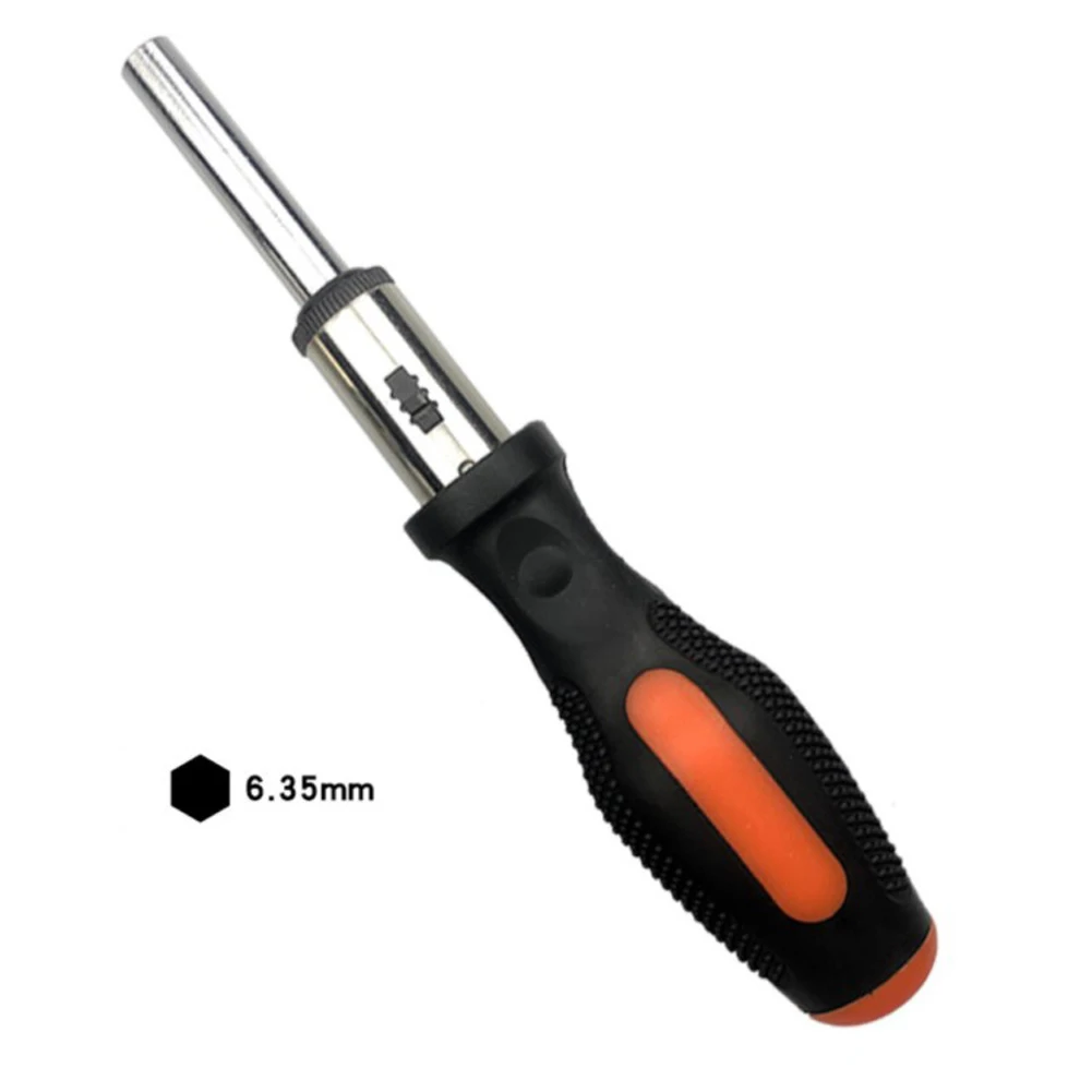 6.35mm Ratchet Screwdriver Bit Holder Straight Handle Screwdriver Extension Socket Ratchet Multifunction Hand Operated Tools
6.35mm Ratchet Screwdriver Bit Holder Straight Handle Screwdriver Extension Socket Ratchet Multifunction Hand Operated Tools