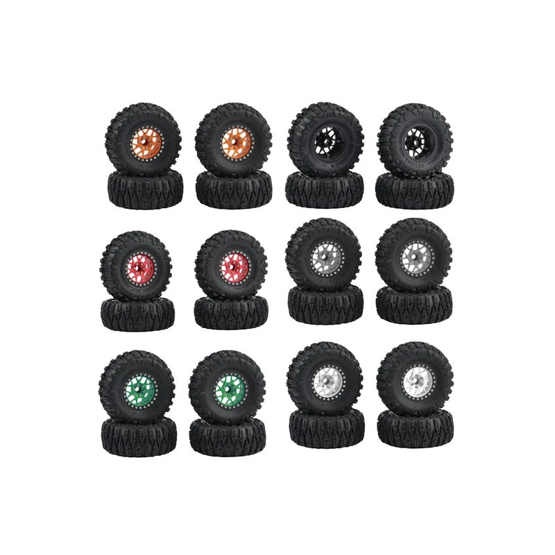 4Pcs 2.2Inch Beadlock Wheel Rim Tires Set for 1/10 RC Crawler Car Axial SCX10 RR10 Wraith Traxxas TRX4
4Pcs 2.2Inch Beadlock Wheel Rim Tires Set for 1/10 RC Crawler Car Axial SCX10 RR10 Wraith Traxxas TRX4