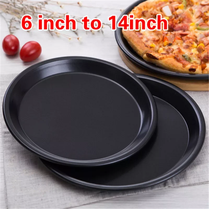 6 to 14inch Premium Non-Stick Pizza Pan Bakeware Carbon Steel Pizza Plate Round Deep Dish Pizza Pan Tray Mold Mould Baking Tools
6 to 14inch Premium Non-Stick Pizza Pan Bakeware Carbon Steel Pizza Plate Round Deep Dish Pizza Pan Tray Mold Mould Baking Tools