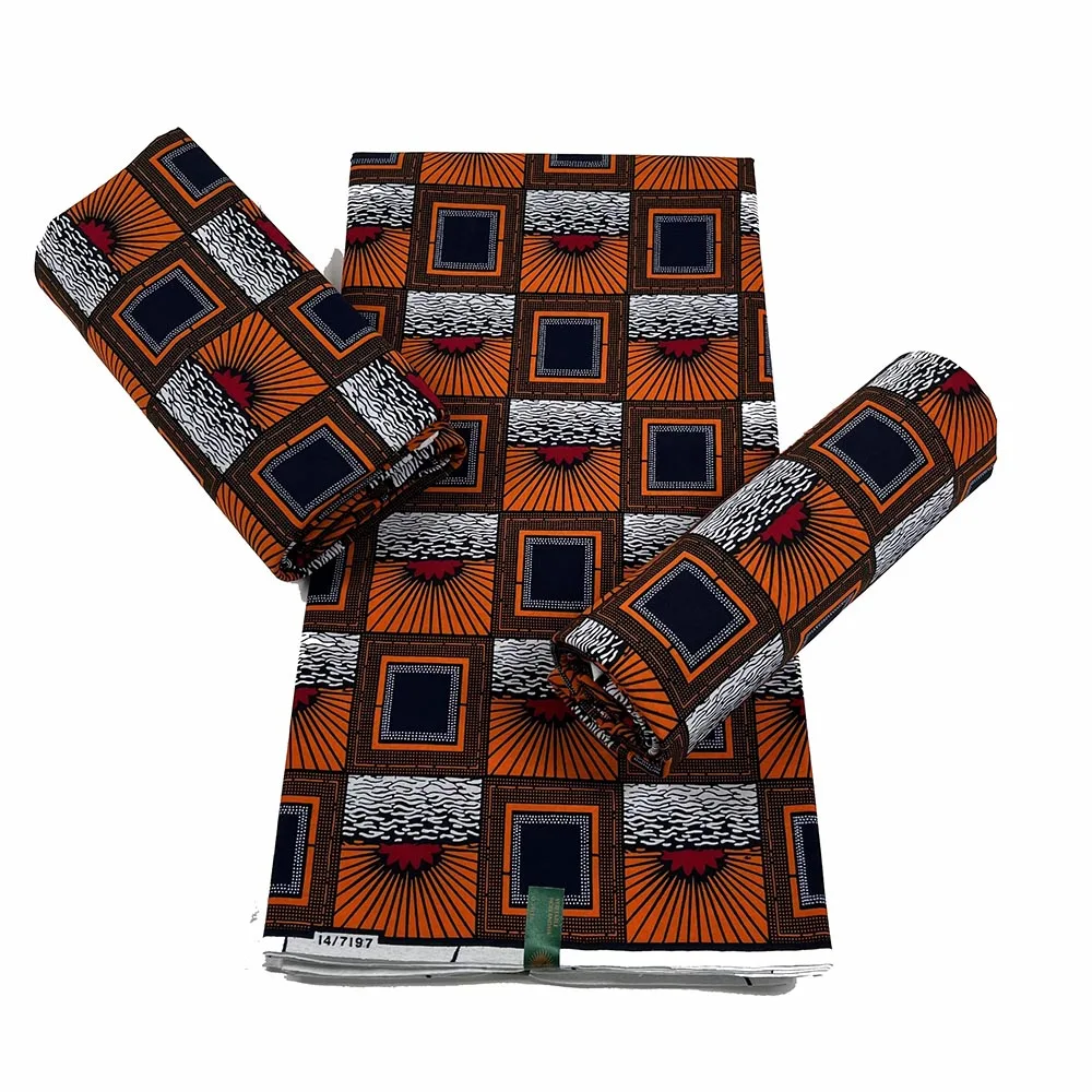 

Soft Classic Ankara African Prints Kente Fabric Real Wax Pagne 100% Cotton Top Africa Sewing Material For Dress Africa Patchwork