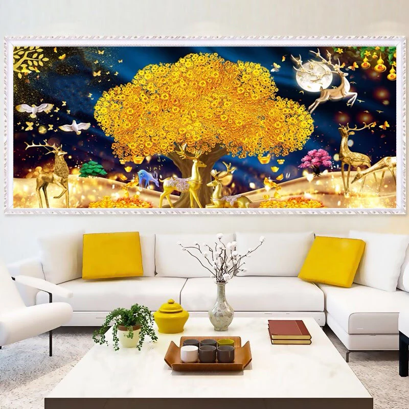 DIY Diamond Painting Scenic Golden Trees Deer Full Diamond Embroidery New Arrival Sale Decor For Home Holiday gift
DIY Diamond Painting Scenic Golden Trees Deer Full Diamond Embroidery New Arrival Sale Decor For Home Holiday gift