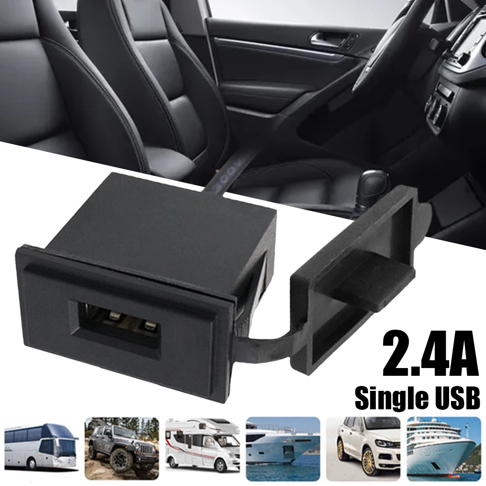 1x 12-24V 2.4A Single USB Car Charger USB Output Ports Power Socket Fast Charging Parts For Camper Van RV Caravan Motorhome
1x 12-24V 2.4A Single USB Car Charger USB Output Ports Power Socket Fast Charging Parts For Camper Van RV Caravan Motorhome