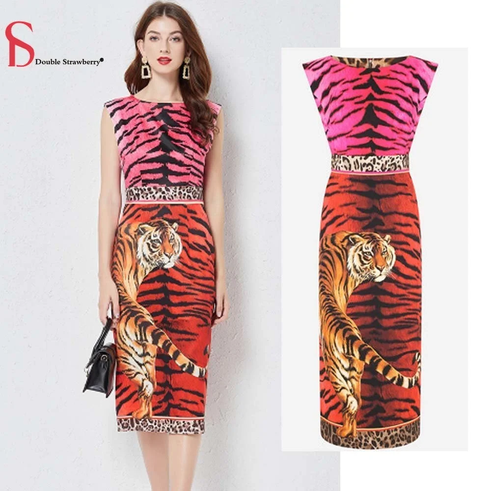 Женское платье с леопардовым принтом, облегающее летнее платье с круглым вырезом, без рукавов, с завышенной талией и разрезом
Женское платье с леопардовым принтом, облегающее летнее платье с круглым вырезом, без рукавов, с завышенной талией и разрезом