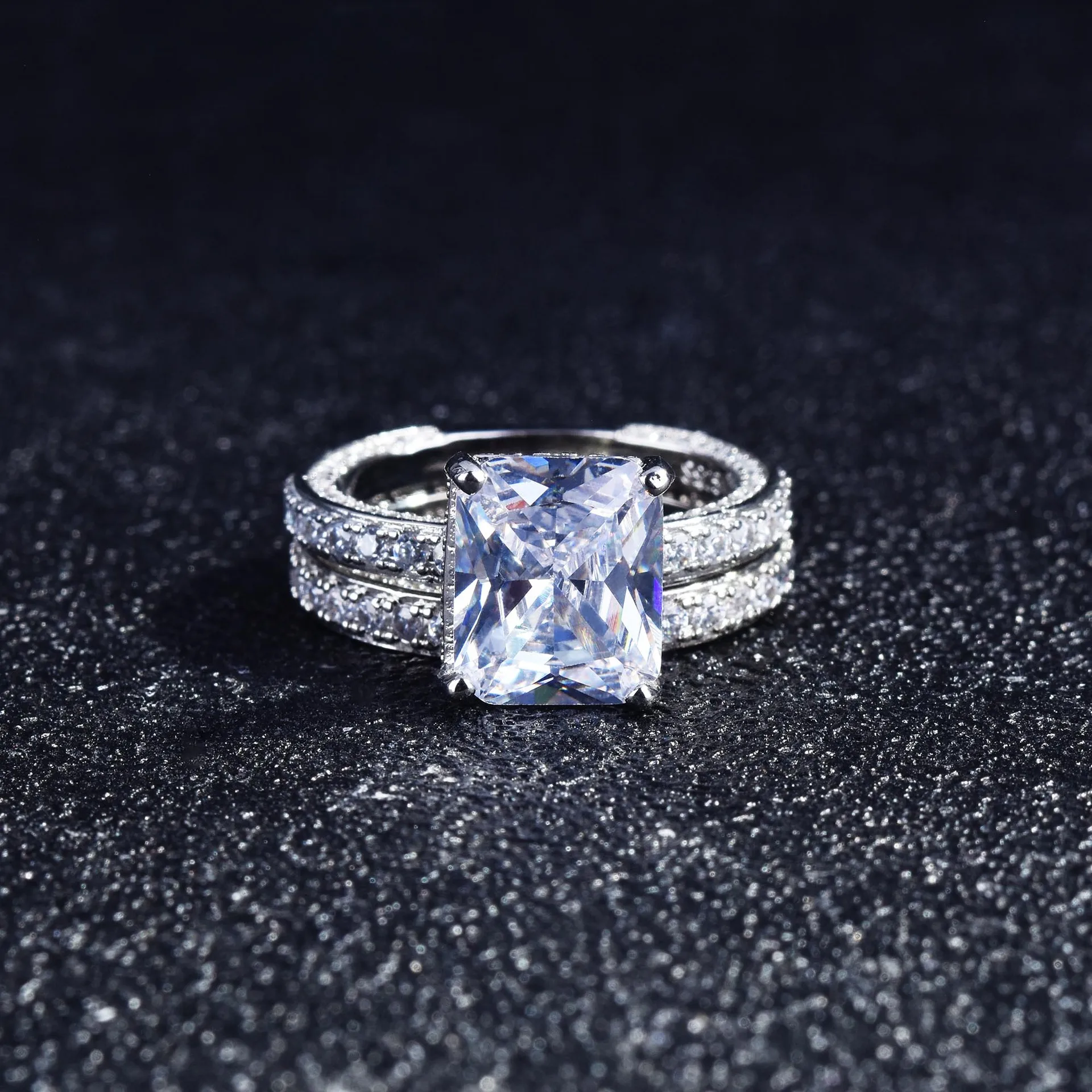 DIWENFU Solid 925 Sterling Silver FL Cut Diamond Ring Bridal Sets for Women Anillos De Silver 925 Jewelry Diamond Bizuteria Anel
DIWENFU Solid 925 Sterling Silver FL Cut Diamond Ring Bridal Sets for Women Anillos De Silver 925 Jewelry Diamond Bizuteria Anel